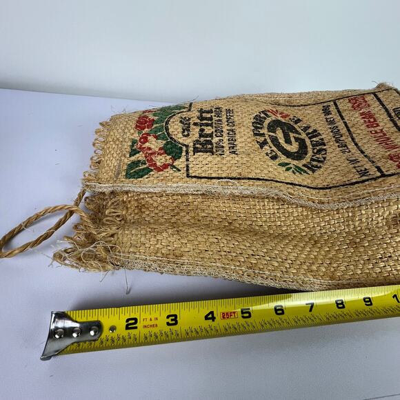 CAFE BRITT Costa Rica Arabica COFFEE BURLAP BAG SACK 2 Pound Bag - Picture 8 of 16